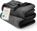 Bedsure GentleSoft Fleece Bed Blankets Large Size Charcoal by Unknown