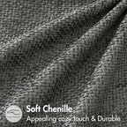 MIULEE Decorative Couch Throw Pillow Covers 16x16 Inch Dark Gray 2 Pack | - Image 6