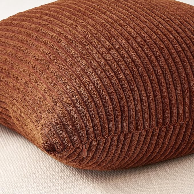 Topfinel Yellow Brown Gradient Rustic Pillow Case Boho Throw Pillow Covers - Image 6