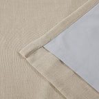 Vision Home Sand Pinch Pleated Full Blackout Curtains Linen Blended Room - Image 6
