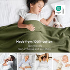 Bedsure GentleSoft 100% Cotton Large Blanket Oversized King - Image 2