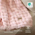 Bedsure 3D Fleece Bubble Blankets - Image 5