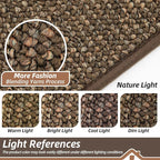 BEQHAUSE Dirt Trapper Door Mat 36" x 60" Half Circle Non Slip Rugs, Absorbent - Image 9
