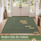 BEQHAUSE Dirt Trapper Door Mat 32" x 48", Non-Slip Washable Doormats, Low - Image 2