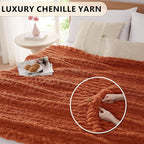 L'AGRATY Chunky Knit Throw Blanket - Image 3