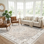 Living Room 6x9 Area Rugs: Farmhouse Washable Ultra Soft Carpet - Image 4