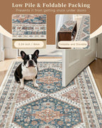 Madane Hallway Runner Rug 2'6''x14' Kitchen Runners Vintage, Entryway and - Image 7