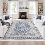 5x8 Area Rugs for Living Room, Large Washable Rug, Dining Room, Low Pile - Image 4