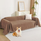 MYSKY HOME Boho Couch Cover Camel Sofa Covers by MYSKYHOME