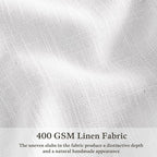 Pinch Pleated Linen Light Filtering Curtains 105 Inches Length Snow White | - Image 3