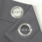 Grey Blackout Curtains 34 x 54 Inch Length/Set of 2 Curtain Panels/Thermal - Image 5