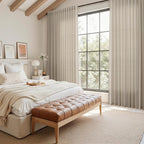 Living Room Curtains 72 Inch Length Linen Blend Cobblestone Light Filtering - Image 7