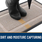OLANLY Front Door Mat Outside 71x23, All-Season Heavy-Duty Rubber Doormat | - Image 4