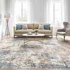 LOONGRUG 7x10 Area Rug Washable Large Neutral Modern Living Room Rugs | - Image 5