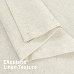 YoungsTex Short Linen Curtains 45 Inches Length - Image 8