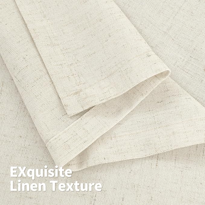 YoungsTex Short Linen Curtains 45 Inches Length - Image 8