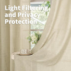 YoungsTex Linen Curtains 80 Inch Length - Image 5