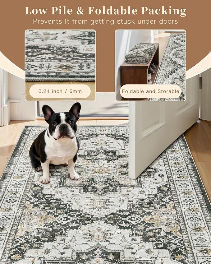 Madane Kitchen Runner 2'6''x8' Soft Rug Runners - Image 9