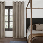 Dark Flax 70 Inch Extra Wide Light Filtering Curtains 120 Inches Long - Image 5