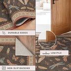 Boho Runner Rug 3x8, Stain Resistant Indoor Carpet - Image 4