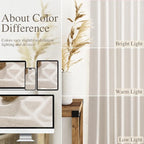 Beige Linen Semi Sheer Curtains 72 Inch Length - Image 4