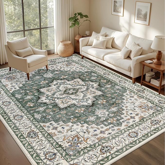 8x10 Area Rugs Living Room: Washable Rug - Image 3