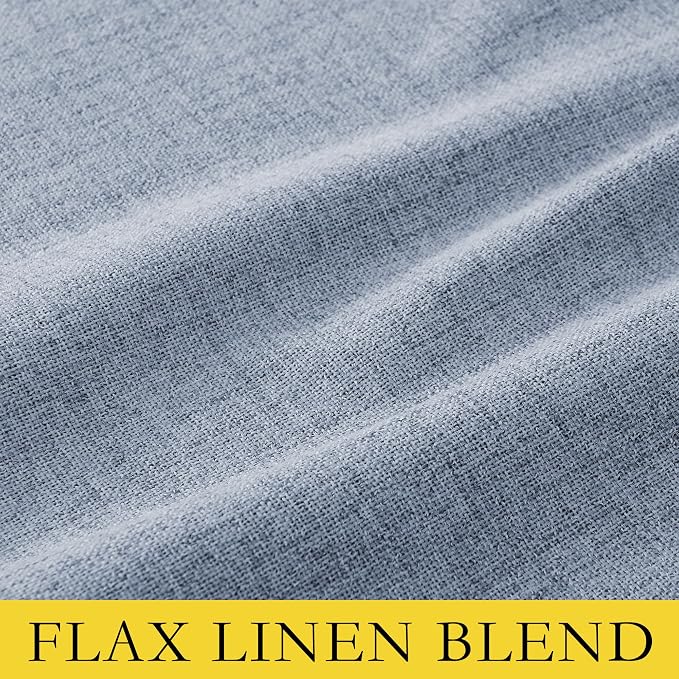 NICETOWN Linen 100% Blackout Cafe Curtains, Thermal Insulated & Noise Reducing - Image 6