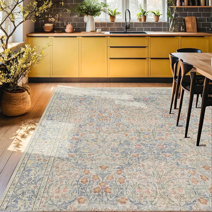 Washable Dining Room Rugs, 7x9 Area Rug - Image 7