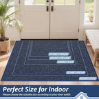 BEQHAUSE Dirt Trapper Door Mat 20" x 32", Non-Slip Washable Doormats, Low - Image 2