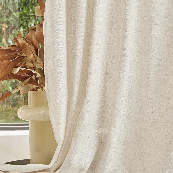 MYSKY HOME Farmhouse Kitchen Curtains 54 inches Long, Boho Curtain Panels - Image 7