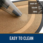 OLANLY Half Circle Front Door Mat Outside 35x23 All-Season Rubber Doormat | - Image 5