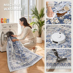 2'6 x 12' Runner Rug Non Slip, Washable Kitchen Rugs, Living Room, Long Rug - Image 4