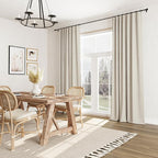 100% Blackout Linen Curtains for Bedroom 96 inches Long, Thermal Insulated Room - Image 8