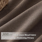 Extra Long 108 Inch Dark Brown Floor to Ceiling Curtains - Image 2
