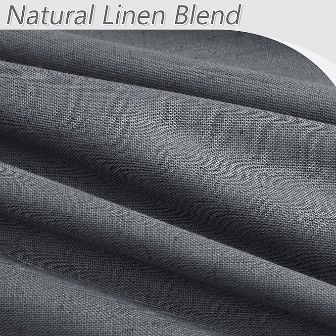 100% Blackout Curtains 84 Inch Length 2 Panels Set - Image 3