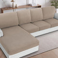 H.VERSAILTEX Sectional Couch Covers 1 Piece Chaise Slipcover L Shape Separate by HVERSAILTEX