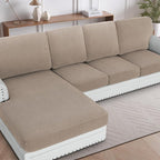 H.VERSAILTEX Sectional Couch Covers 8 Pieces Stretch Sofa Covers by HVERSAILTEX