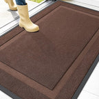 OLANLY Front Door Mat Outside 47x32, All-Season Heavy-Duty Rubber Doormat | by OLANLY