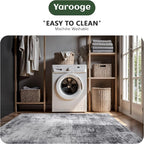 5x7 Area Rugs, Abstract Modern Ultra Soft Washable Rug, Non Slip Carpet - Image 6