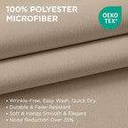 Joydeco Blackout Curtains 54 Inch Length 2 Panels Set, Thermal Insulated Long - Image 2