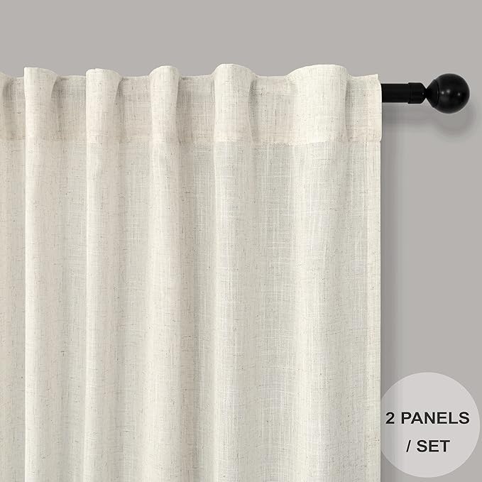 Pitalk 102 Inch Long Curtains 2 Panel - Image 2
