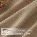 Pinch Pleated Rust Brown Semi Sheer Bedroom Curtains 96 Inches Long 2 Panels Set - Image 2