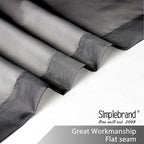 Simplebrand Black Sheer Curtains 72 Inches Long 2 Panels - Image 6