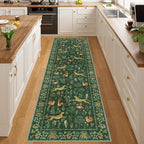 DUKINO 2.6x8 Rug for Hallway, Washable Kitchen Runner Rug Non Slip, Stain - Image 6