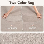 2x10 Oatmeal/White Runner Rug Washable Non-Slip - Image 9