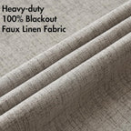 MIULEE 100% Blackout Linen Curtains - Image 5