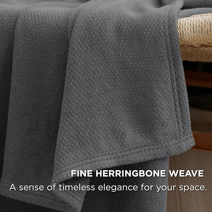 Bedsure GentleSoft 100% Cotton Large Blanket Oversized King - Image 3