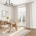 100% Blackout Linen Curtains for Bedroom 90 inches Long, Thermal Insulated Room - Image 8
