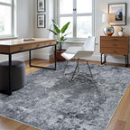 Aelenmu 5x8 Area Rugs for Living Room Washable Bedroom Dining Room Black | - Image 3