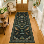 Insect 2x7 Stain Resistant Kitchen Runner Rugs, Vintage Bathroon Rug Non Skid - Image 3